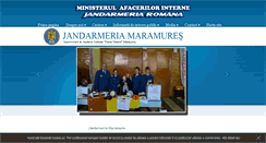 Desktop Screenshot of jandarmeriamaramures.ro