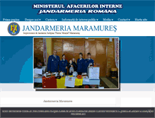 Tablet Screenshot of jandarmeriamaramures.ro